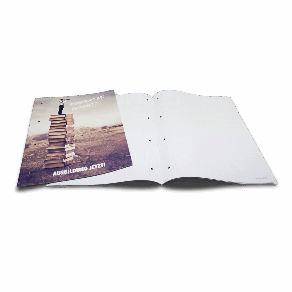 Offener Block in Heftform