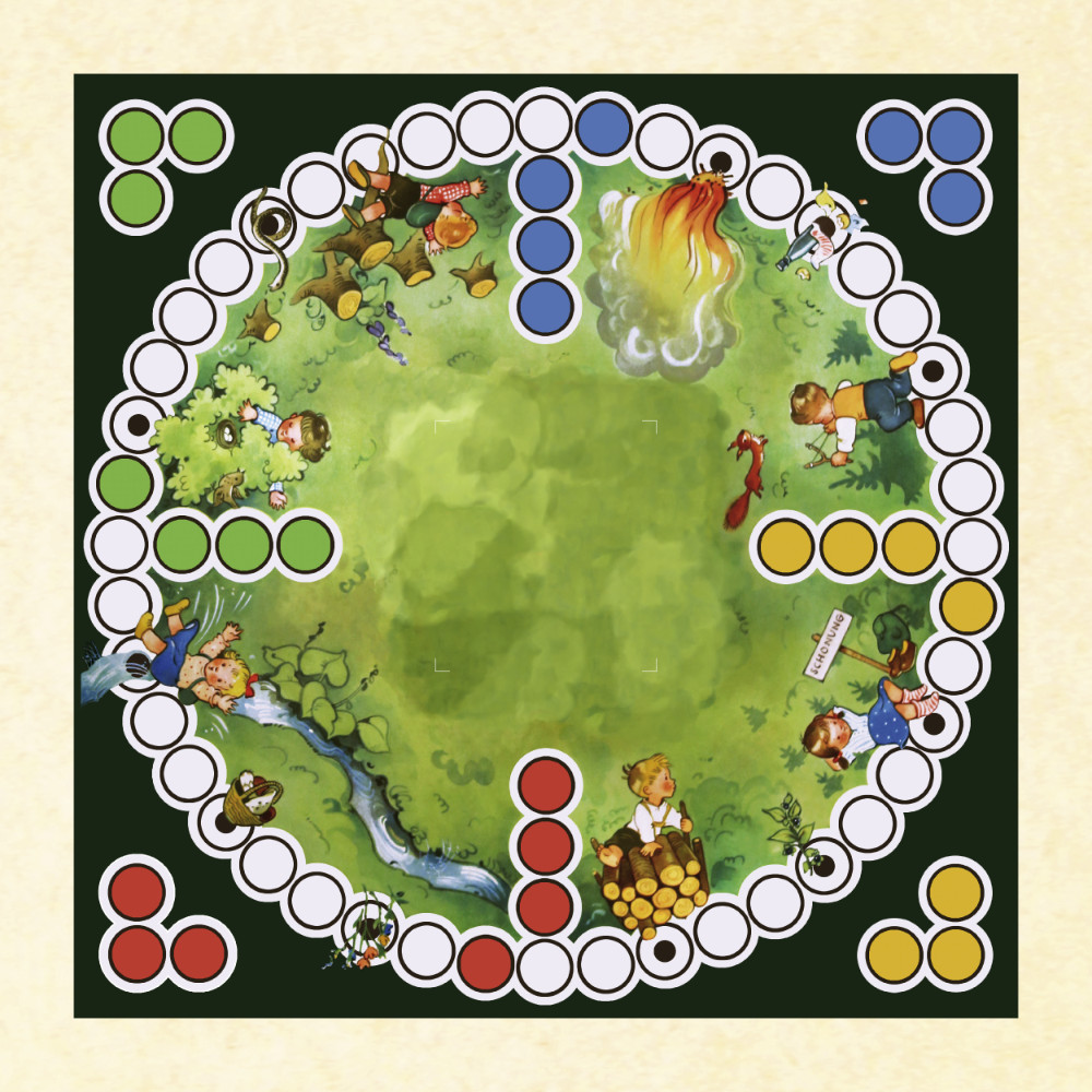 Bunter Brettspielplan